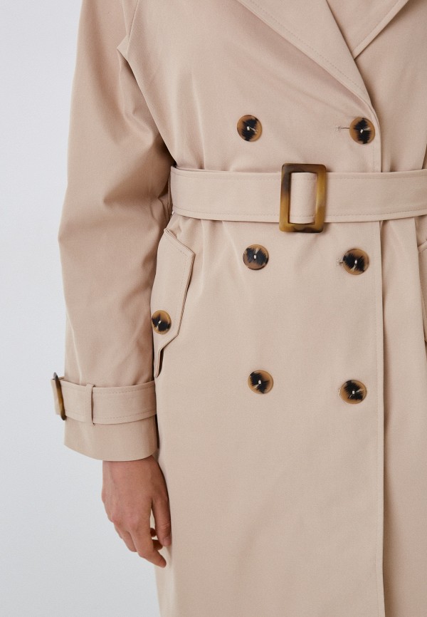 Плащ Tobeone бежевый, размер 44, фото 6