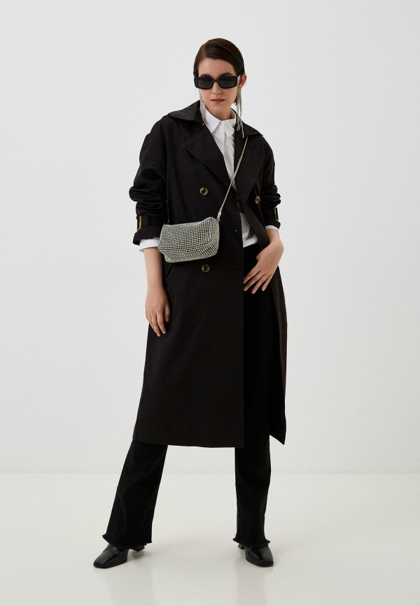 Плащ To Be One черный, размер 44, фото 2