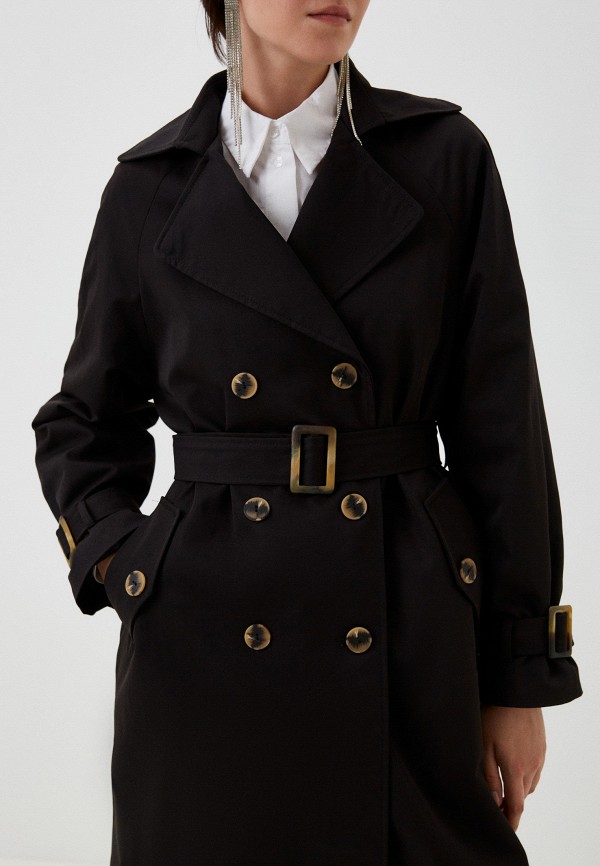 Плащ To Be One черный, размер 44, фото 5