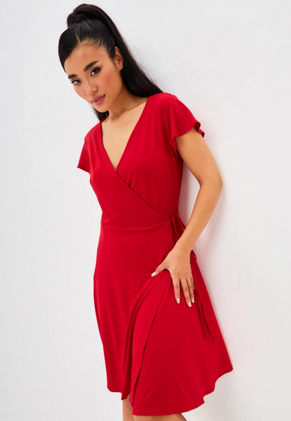 Платье Lacitta красный, размер 40, фото 4