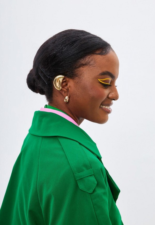 Плащ Noele Boutique зеленый, размер 52, фото 6