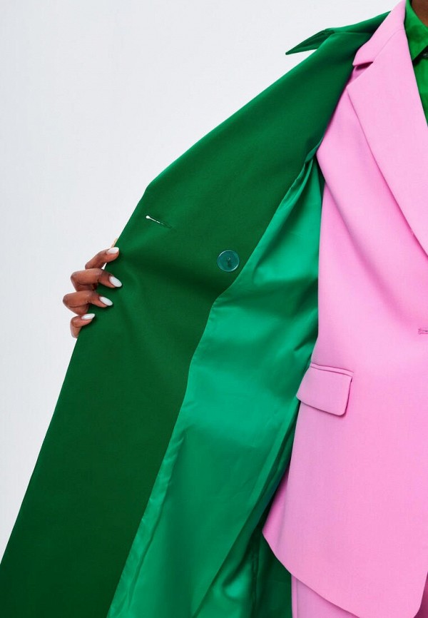 Плащ Noele Boutique зеленый, размер 52, фото 8