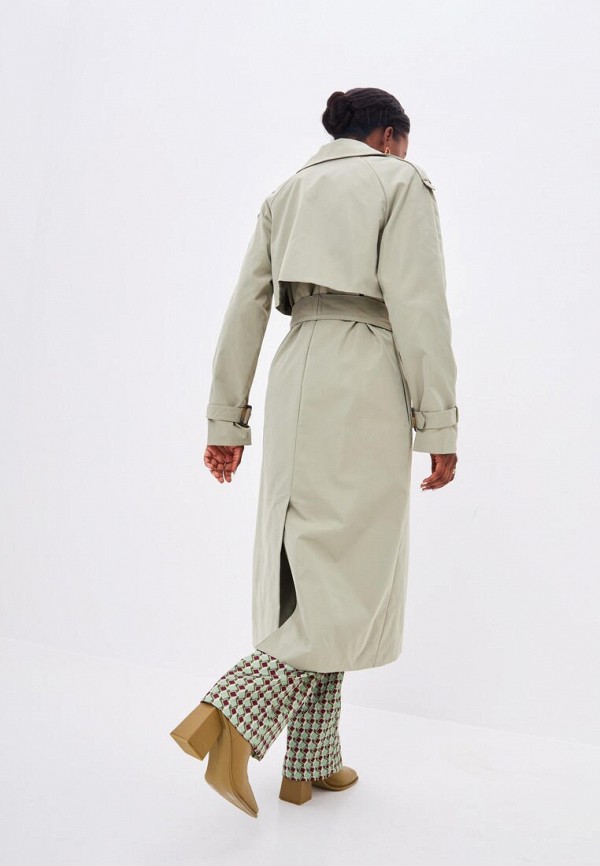 Плащ Noele Boutique серый, размер 52, фото 3