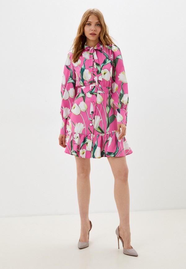 Платье Avemod фуксия, размер 42, фото 2