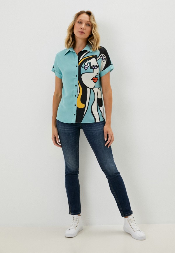 Блуза Selisa бирюзовый, размер 44, фото 2