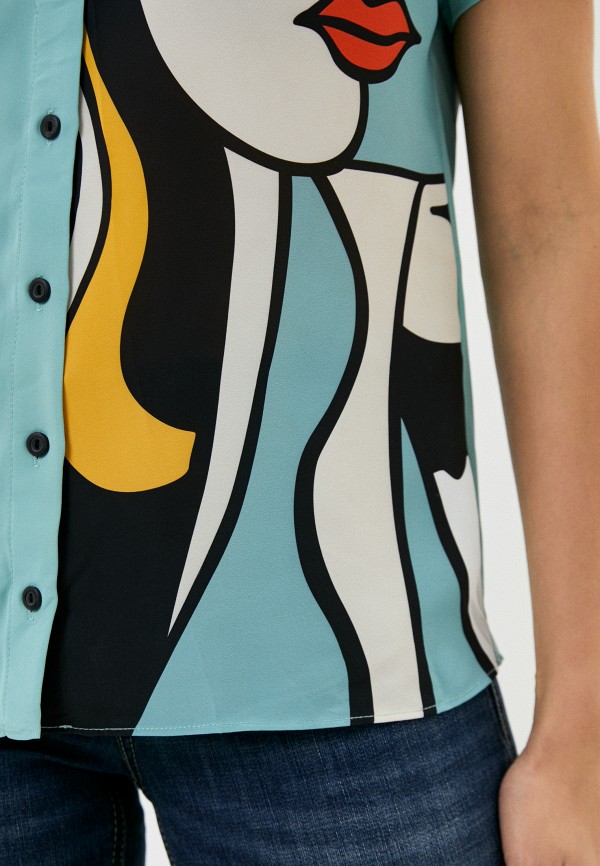 Блуза Selisa бирюзовый, размер 44, фото 4