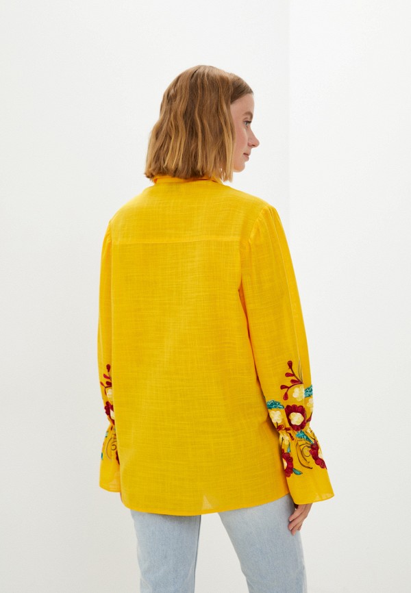 Рубашка Zlatoni цвет желтый  Фото 3