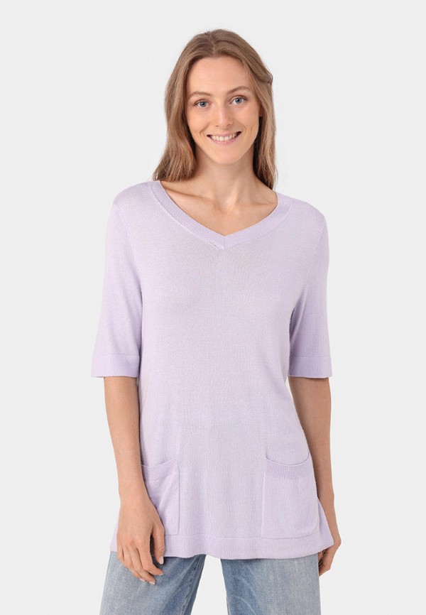 Пуловер Helena Vera цвет фиолетовый 