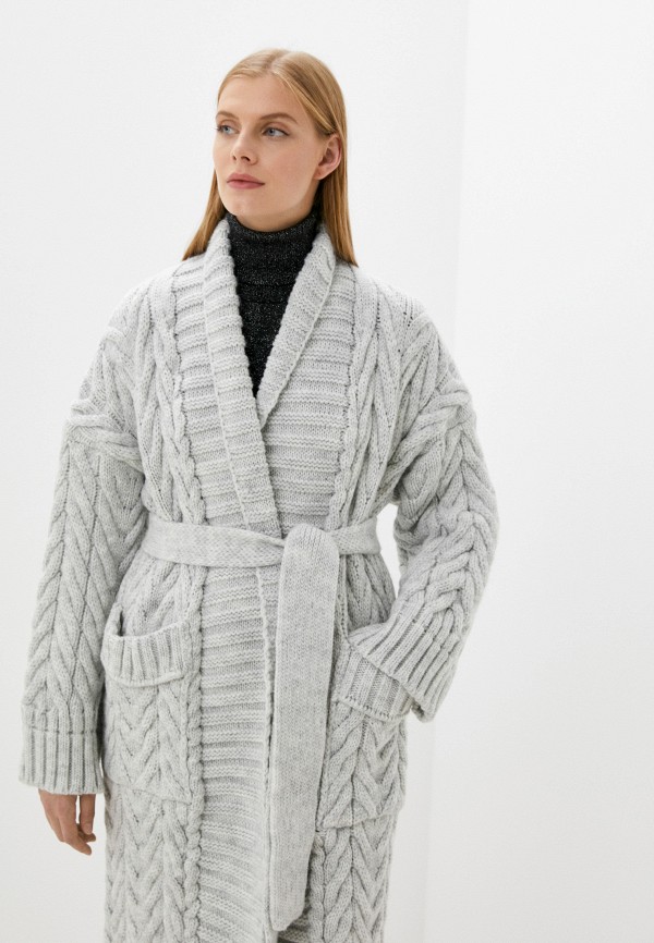 Кардиган V.S серый, размер 42, фото 4