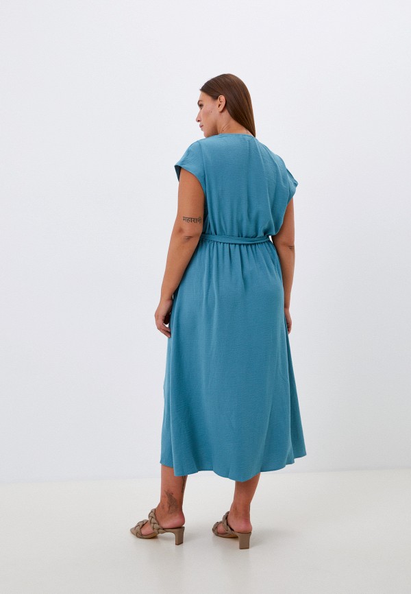 Платье Modis бирюзовый, размер 58, фото 3