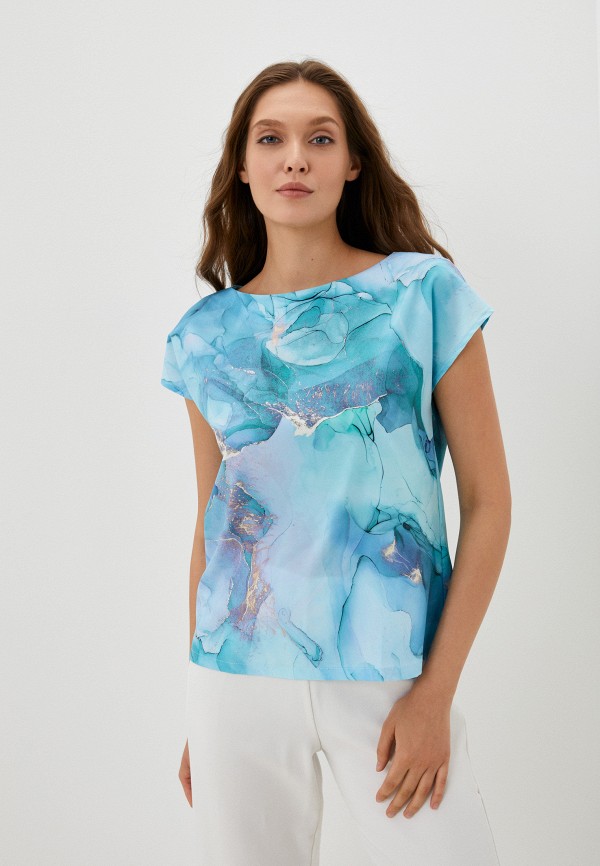 Блуза Settimo Senso цвет голубой 