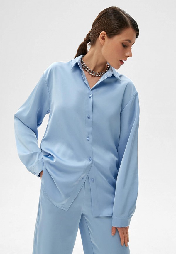 Блуза Moscovite цвет голубой 