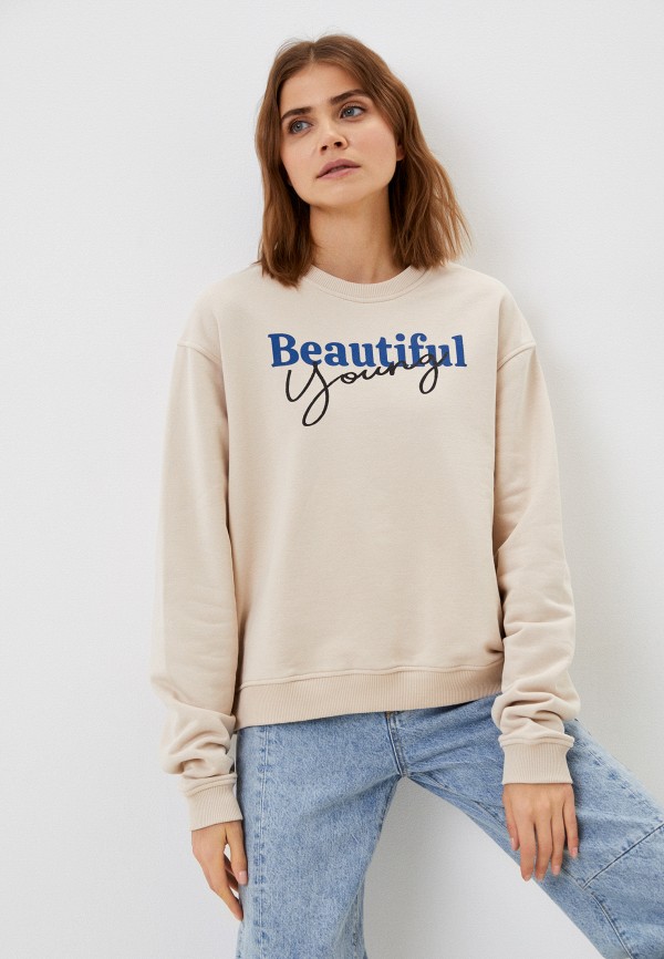 

Свитшот Young&Beautiful, Бежевый