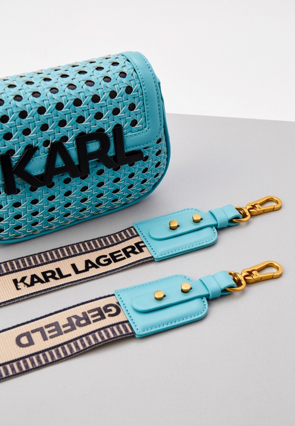 Сумка Karl Lagerfeld цвет бирюзовый  Фото 3