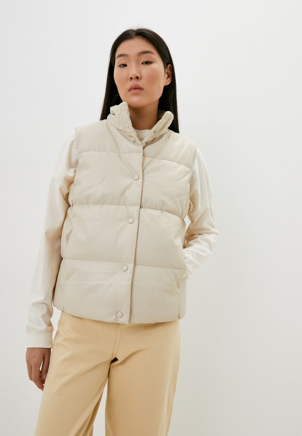 

Жилет кожаный Befree, Бежевый