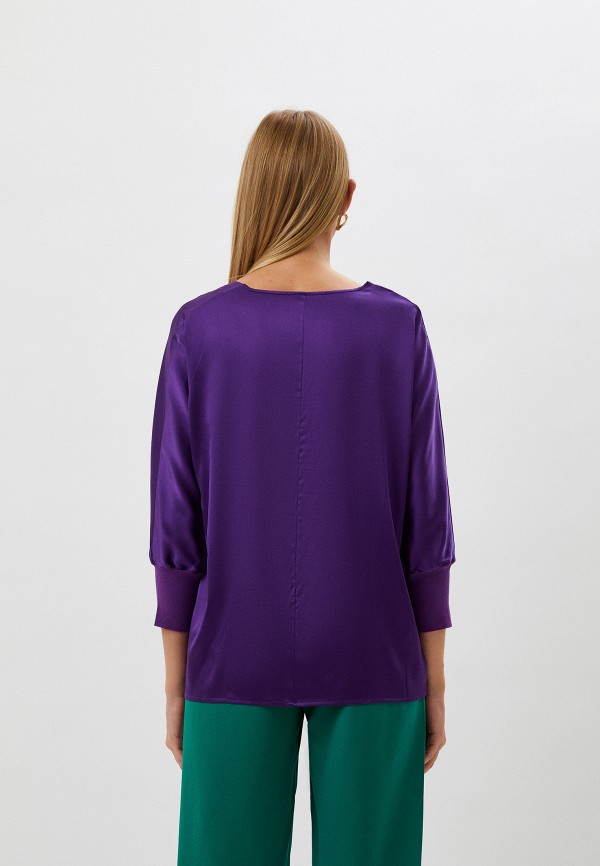 Блуза Falconeri цвет фиолетовый  Фото 3