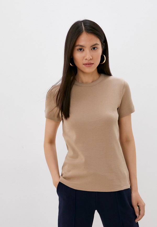 

Футболка Sela, Бежевый, KIRA SLIM FIT