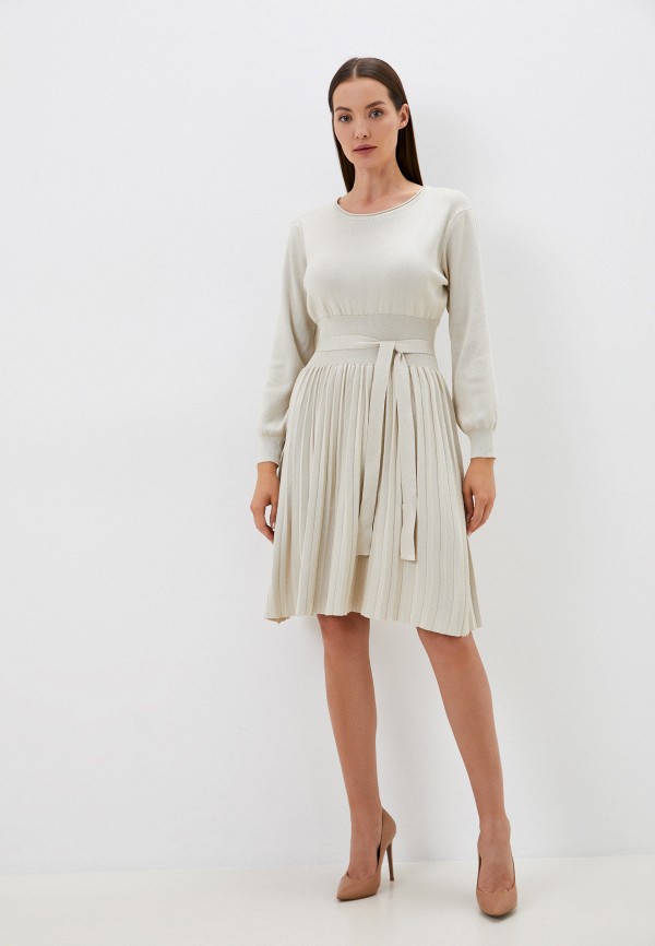 Платье Lulez бежевый, размер 46, фото 2