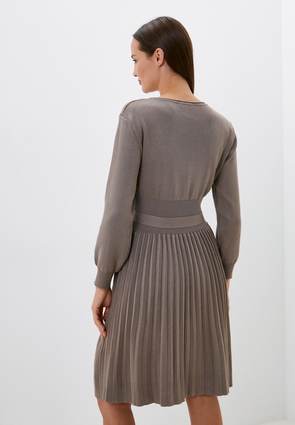 Платье Lulez коричневый, размер 50, фото 3