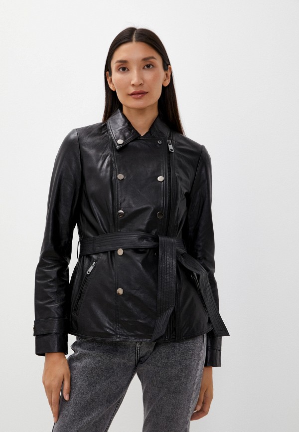 фото Куртка кожаная снежная королева