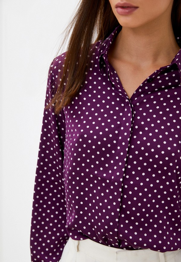 Блуза La selva фиолетовый, размер 52, фото 4
