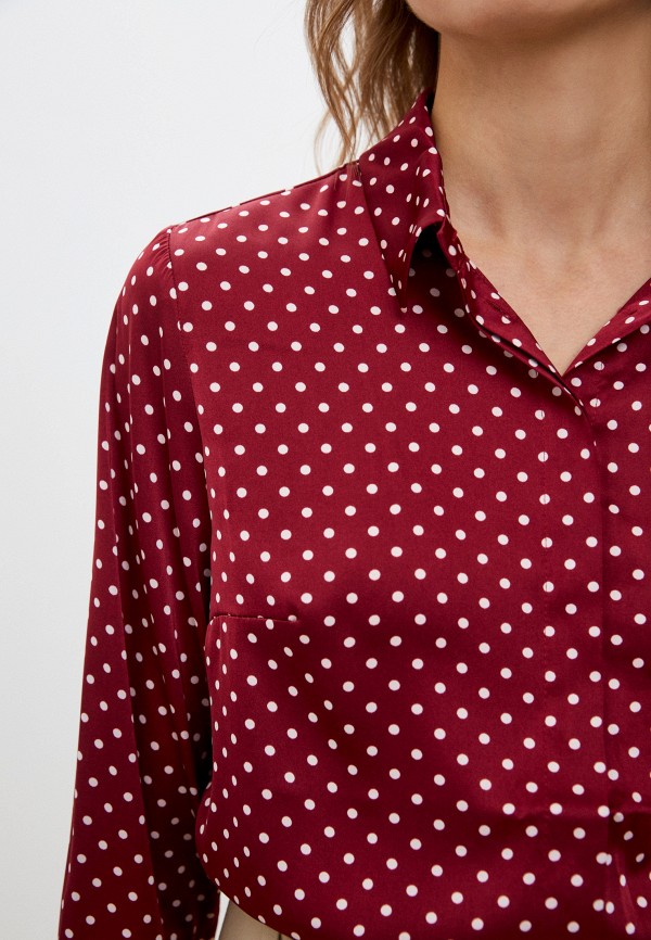 Блуза La selva бордовый, размер 58, фото 4