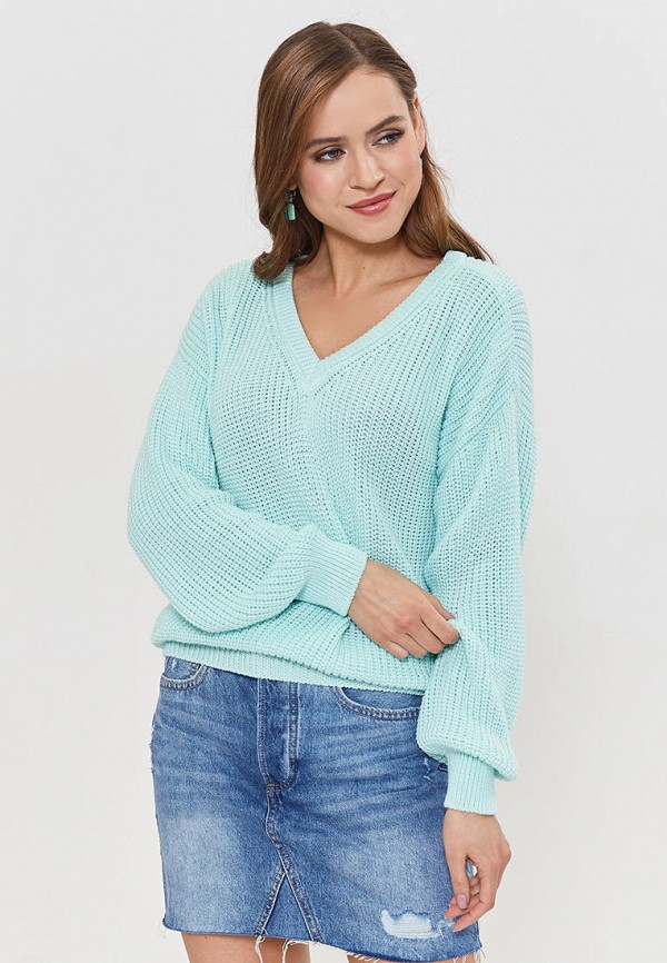 Пуловер Diana Delma цвет бирюзовый  Фото 4