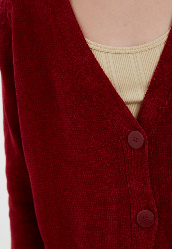 Кардиган D&F бордовый, размер 42, фото 4