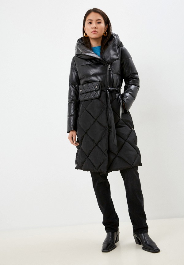 фото Куртка кожаная утепленная снежная королева