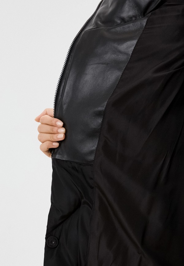 фото Куртка кожаная утепленная снежная королева