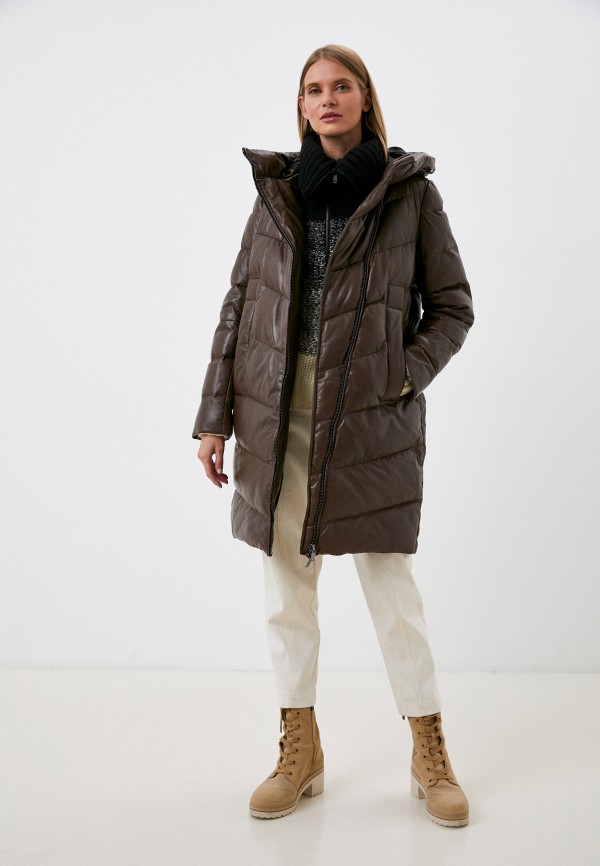 фото Куртка кожаная снежная королева