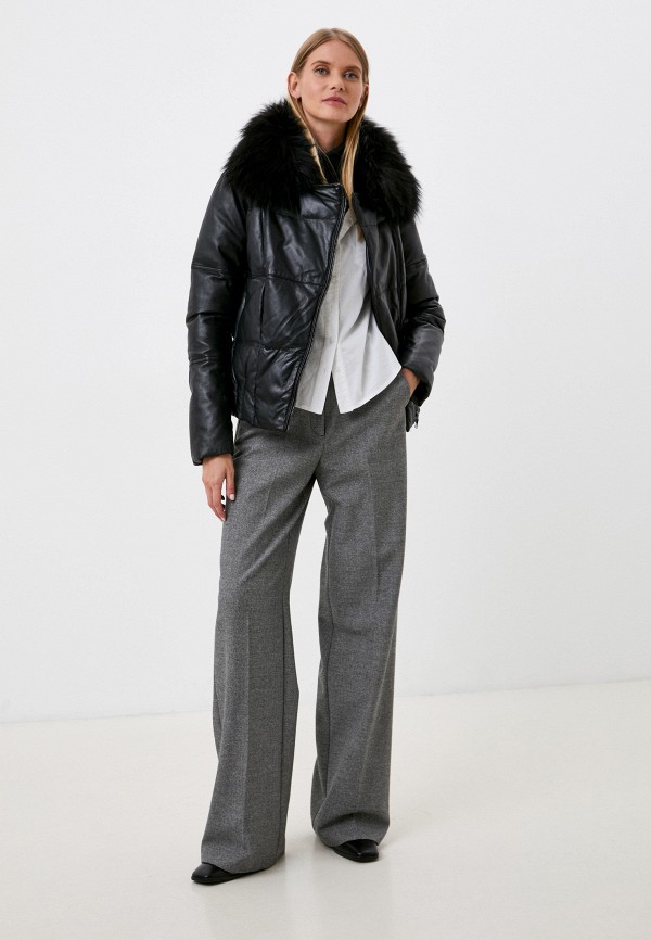 фото Куртка кожаная снежная королева