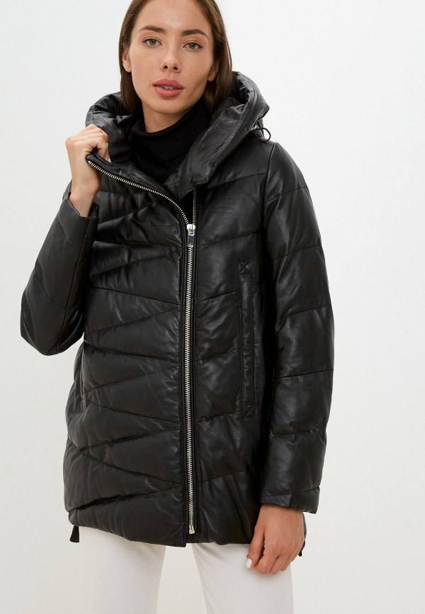 фото Куртка кожаная снежная королева