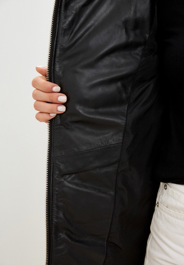 фото Куртка кожаная снежная королева