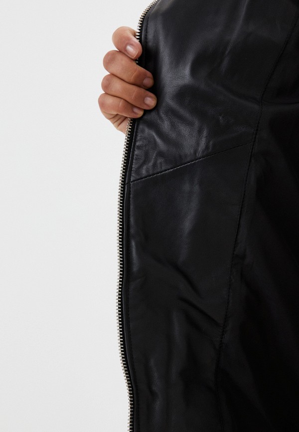 фото Куртка кожаная снежная королева