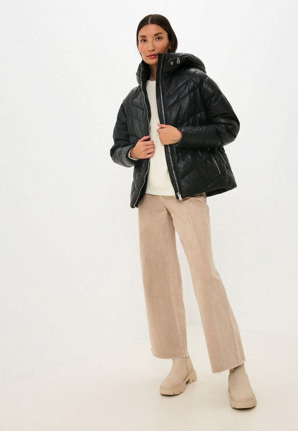 фото Куртка кожаная снежная королева