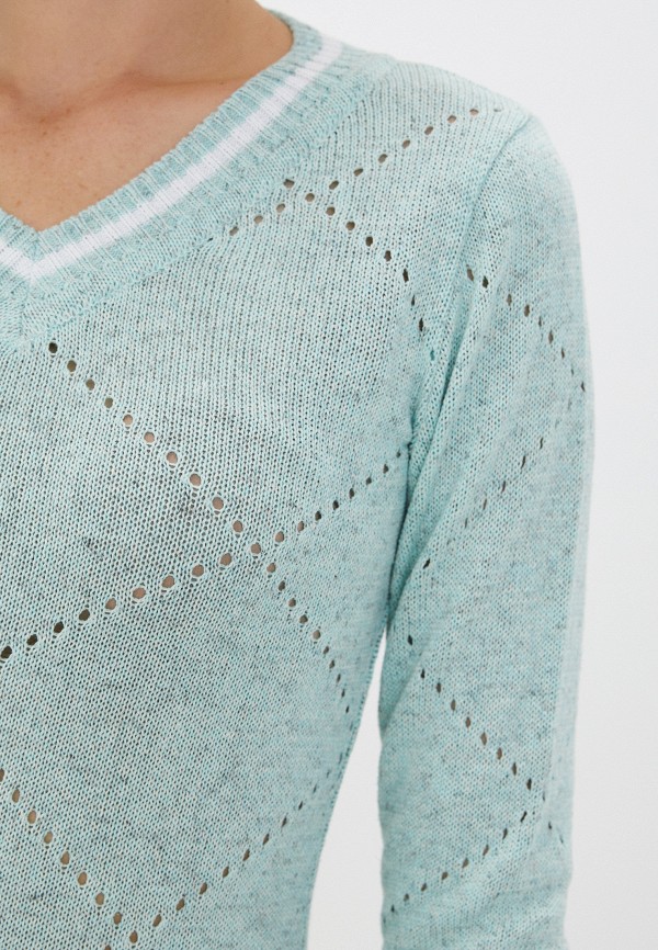 Пуловер Стим цвет бирюзовый  Фото 4