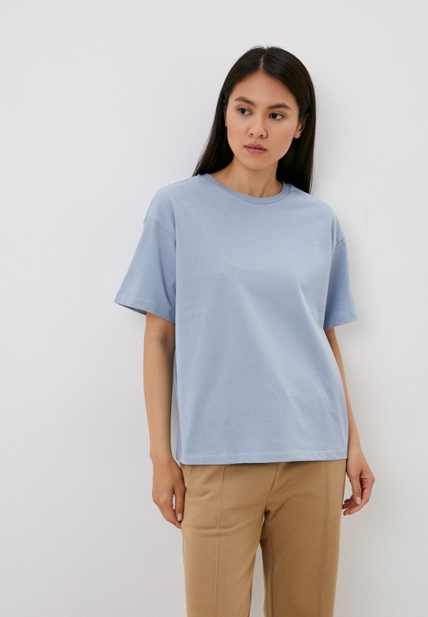 

Футболка Sela, Голубой, KATE OVERSIZE FIT