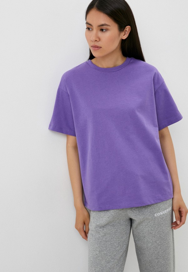 

Футболка Sela, Фиолетовый, KATE OVERSIZE FIT