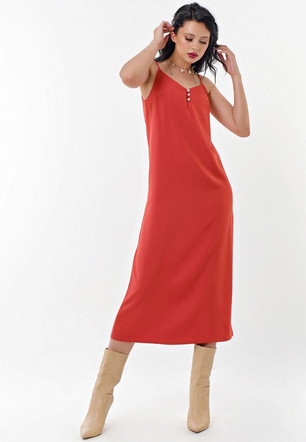 Платье Fly оранжевый, размер 40, фото 3