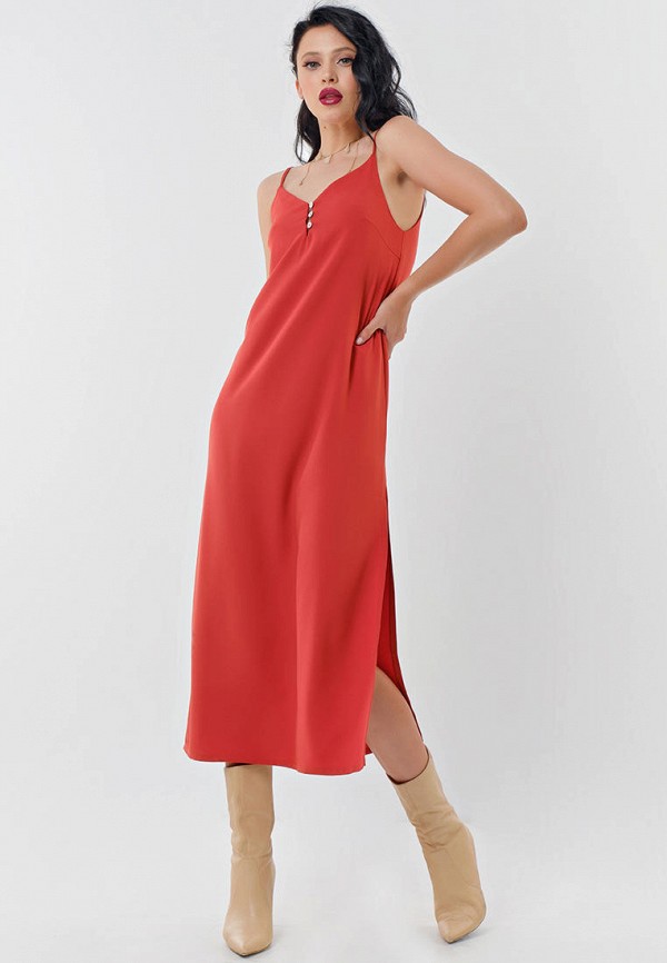 Платье Fly оранжевый, размер 40, фото 5