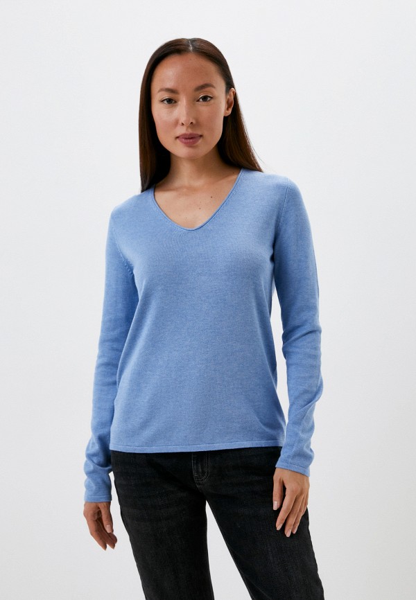 Пуловер Tom Tailor цвет голубой 