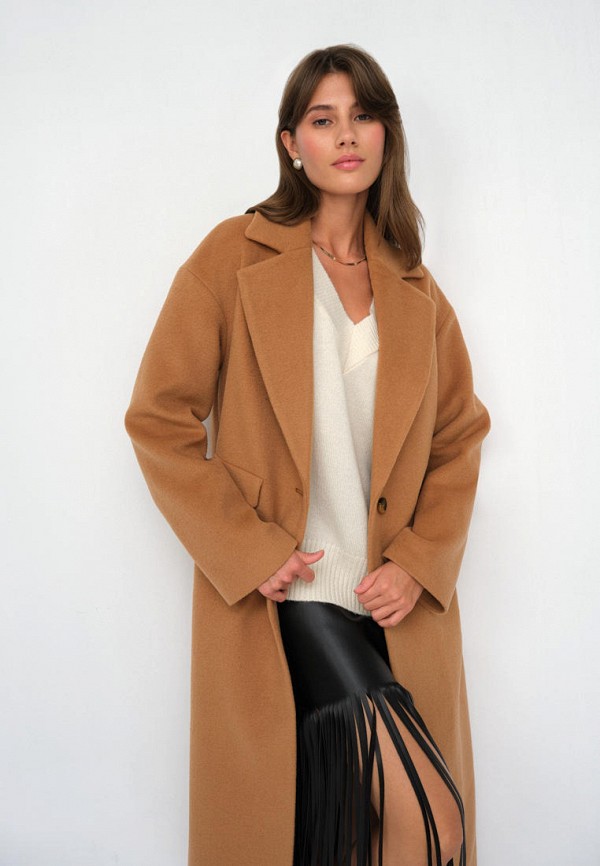 Пальто Mollis цвет коричневый  Фото 4