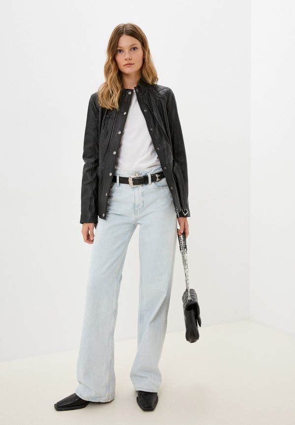 фото Куртка кожаная снежная королева