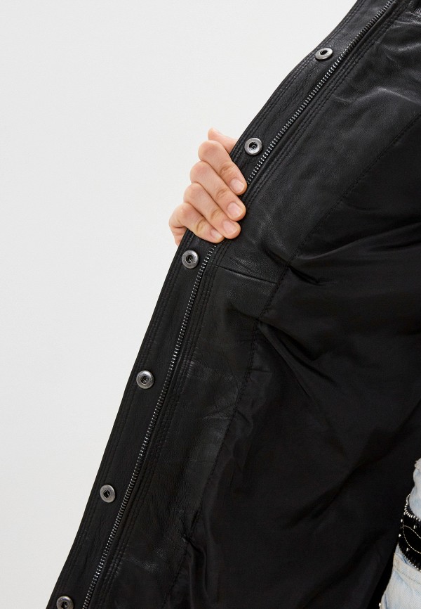 фото Куртка кожаная снежная королева