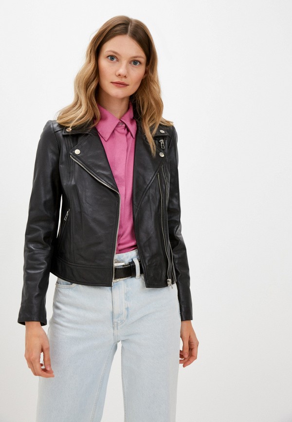 фото Куртка кожаная снежная королева