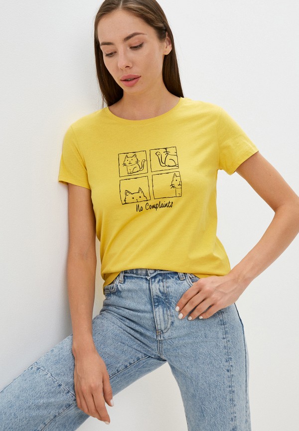 

Футболка Mavi, Желтый, SHORT SLEEVE TOP