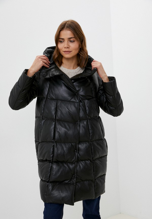 фото Куртка кожаная снежная королева