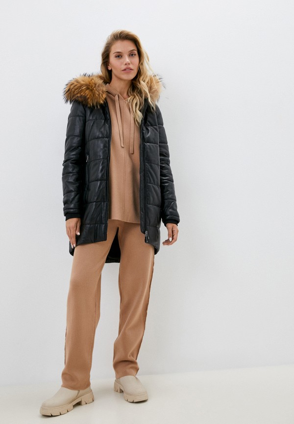 фото Куртка кожаная снежная королева