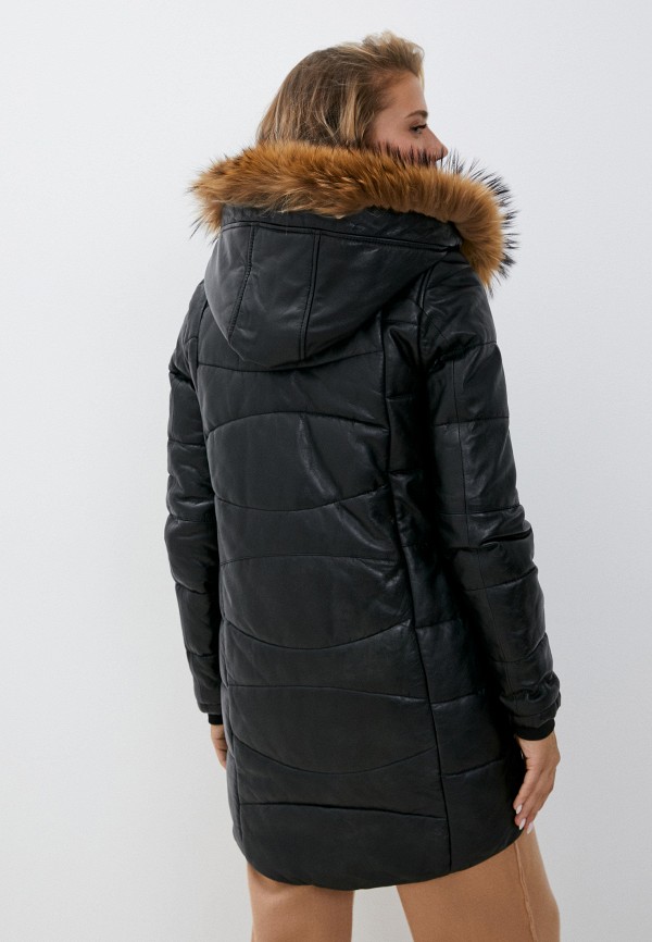 фото Куртка кожаная снежная королева